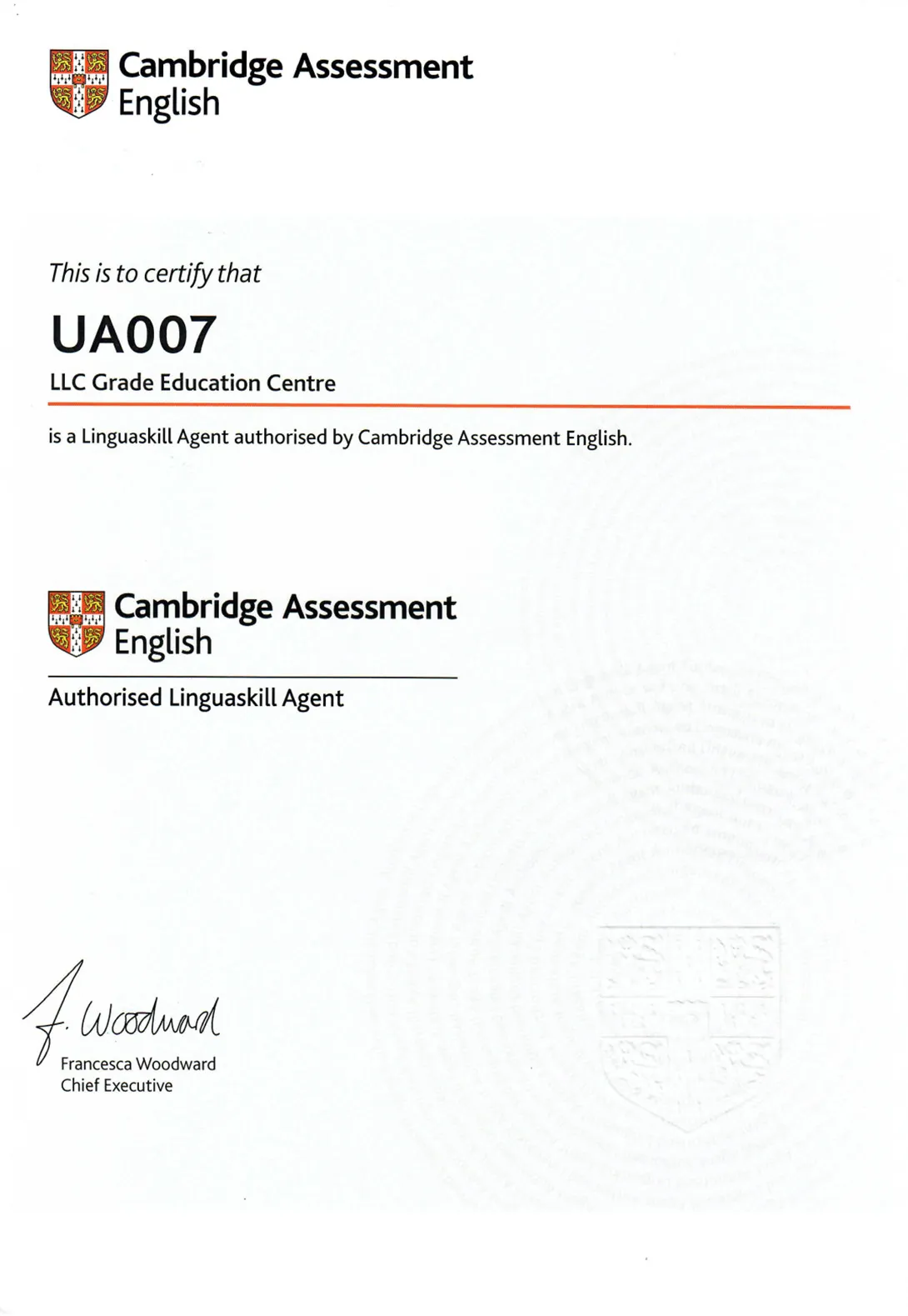 Grade Education Centre is a Linguaskill Agent authorised by Cambridge Assessment English