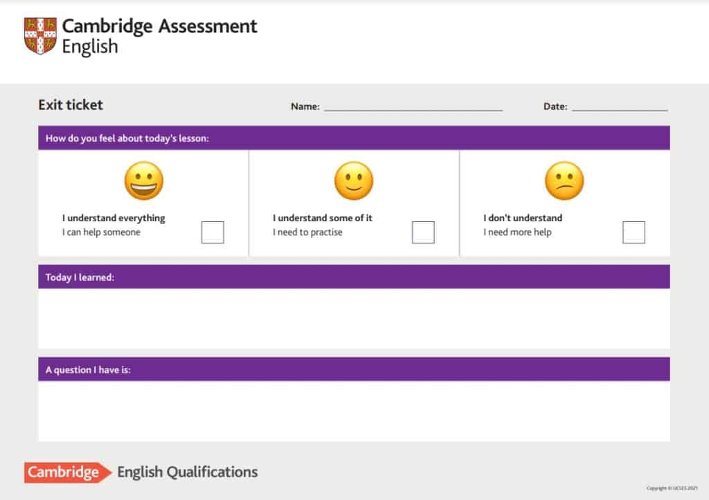 Cambridge English exams