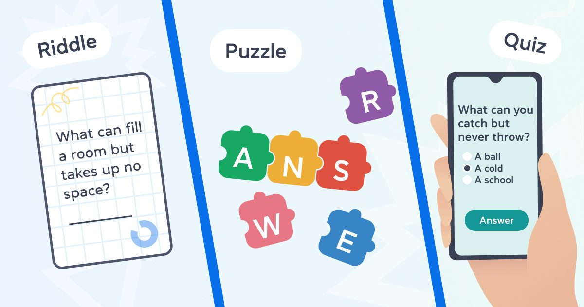 В чем разница между riddle, puzzle и quiz в английском? Блог grade.ua
