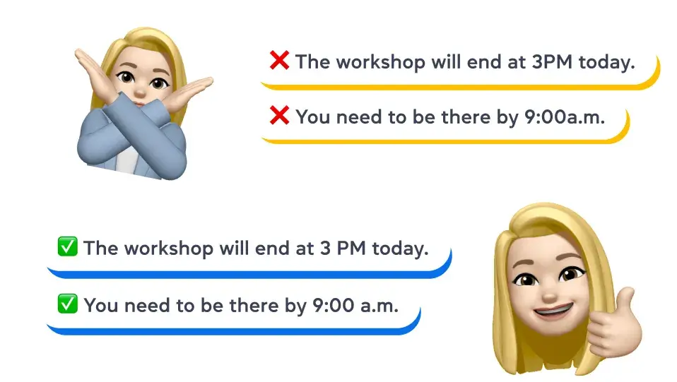 Правила употребления AM и PM? - Grade