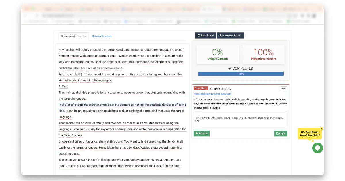 Перевірка унікальності тексту через Check plagiarism