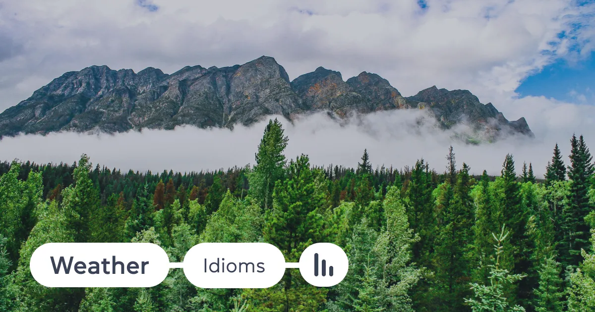 Ідіоми про погоду англійською
